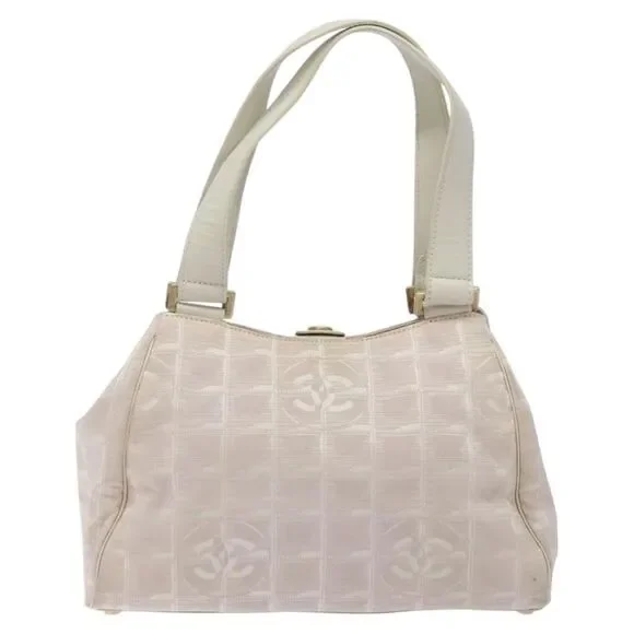 Chanel Travel Line Pink Nylon Handbag (Pre-Owned) - Picture 1 of 16